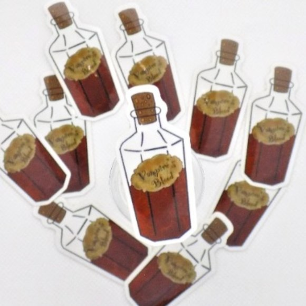 Vampire Blood Vial Sticker